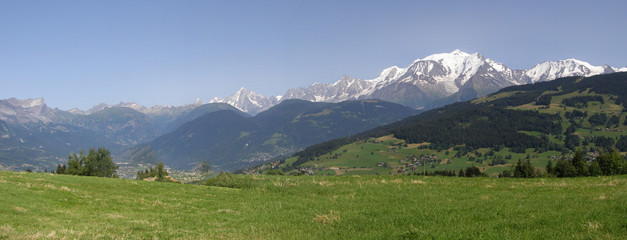 Fototapeta na wymiar wysokie górskie panoramy