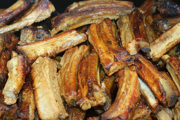 Roast meat  - delicious dinner and 