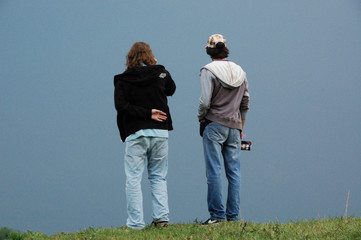 two guys on the hill