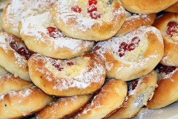 Selection of sweet cakes