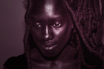 Beautiful Toned Portrait of a young nigerian Woman
