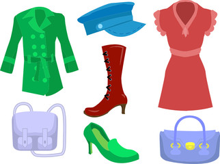 clothes and fashion accessories