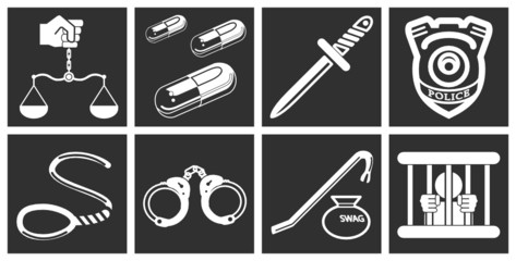 design elements or icons relating to law