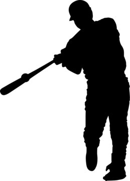 recommend clip art: Sport silhouette - baseball player