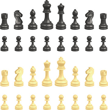 Chess pieces set 