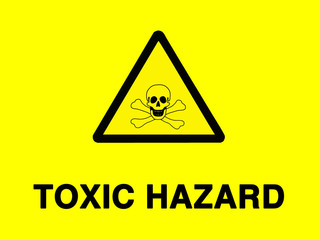 Obraz premium Toxic hazard sign