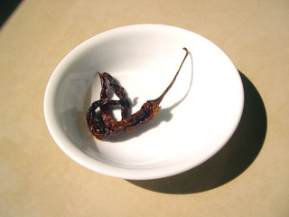 Chilies in White Bowl