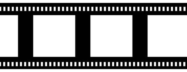 Blank negative film strip