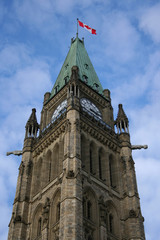 Fototapeta na wymiar tower of Canadian Parliament