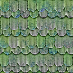 a large background of roof tiles in a row
