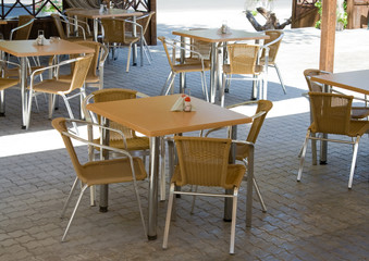 Open-air cafe