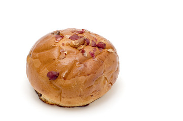 series object on white: food bun