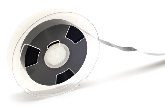 series object on white: isolated cassette spool