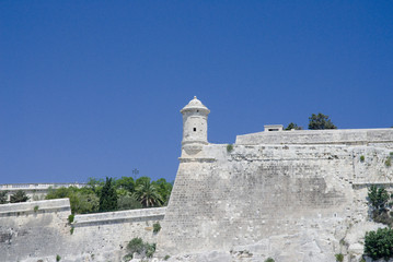 Fototapeta na wymiar Harbour Watch Tower - Valletta - Malta