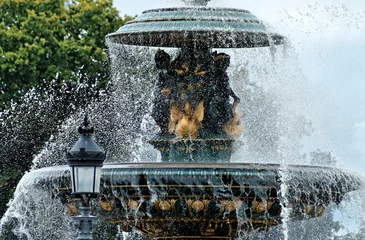Deurstickers Fontijn Parijs, fontein van de Place de la Concorde