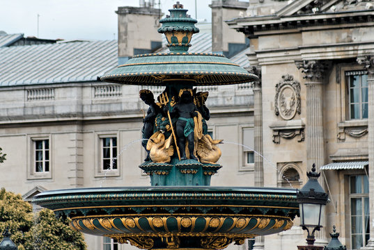 Paris, fontaine de la place de la Concorde