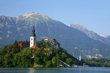 Bled church, Slovenia