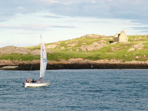Sailboat near Dublin, Ireland