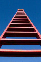 Tall Red Ladder