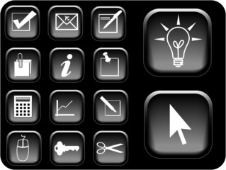 Business icon vectors