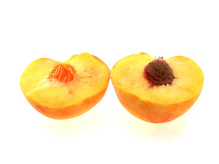 Halfs of peach