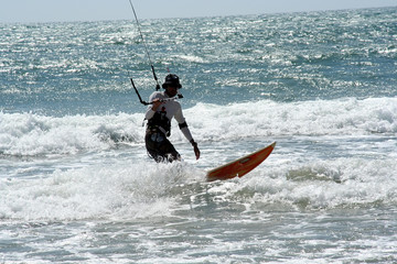 Fototapeta premium kite surfer