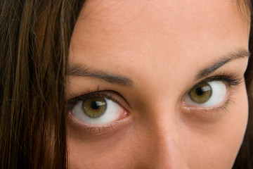 Fototapeta premium Beautiful Brown Eyes Looking at You