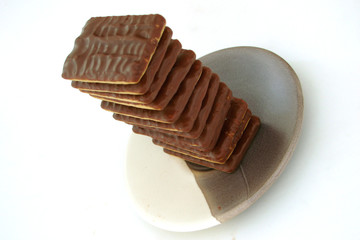 Delicious chocolate biscuits