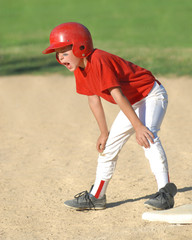 child on first base