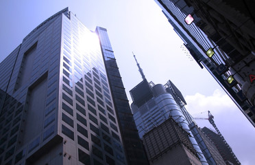 Fototapeta na wymiar Skyscrapers In Nyc