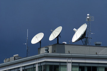 satellite dishes