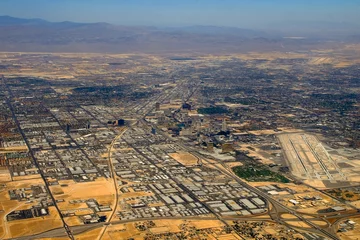 Fotobehang Aerial view over Las Vegas © Celso Diniz