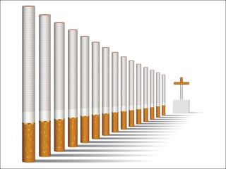 Cigarette alley vector