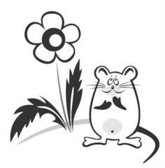 Black-and-white mouse