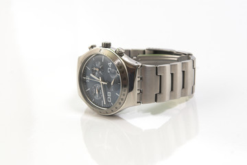 Chronograph watch isolated on white