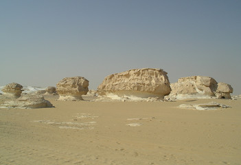 White desert in Egypt