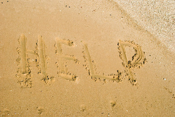 sign on the sand