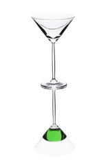 Empty cocktail glass