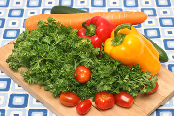 Garnishing vegetables