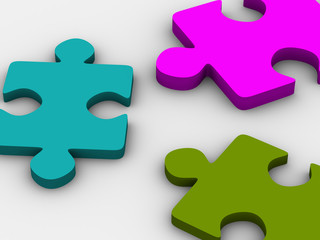 Fototapeta premium puzzle.
