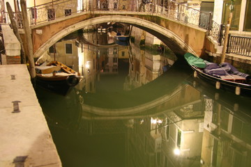 Canal de Venise la nuit