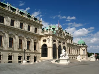 Fotobehang Belvedere palace in vienna © Stanisa Martinovic