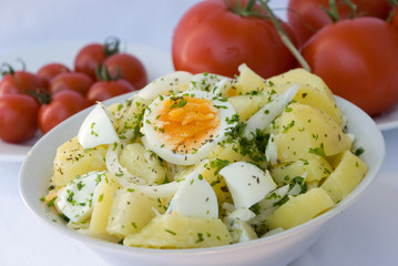 Potato Salad with boiled egg,spices
