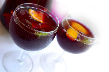 Cups with Sangria