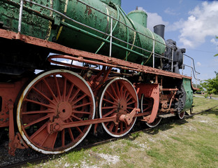 Fototapeta na wymiar Part of locomotive
