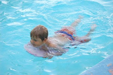 Fototapeta na wymiar Swimming Lesson