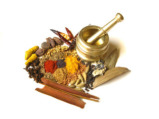 Spices with Mortar 3 © Leena Damle