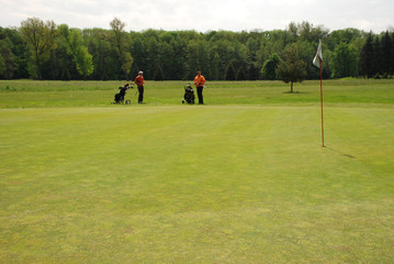 Obraz premium Golf players