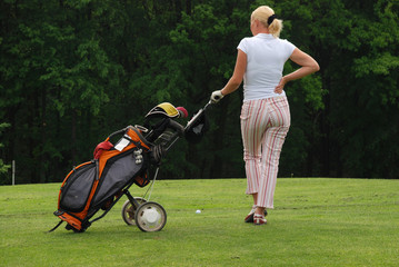 Golf lady