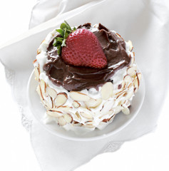 cake with two frostings